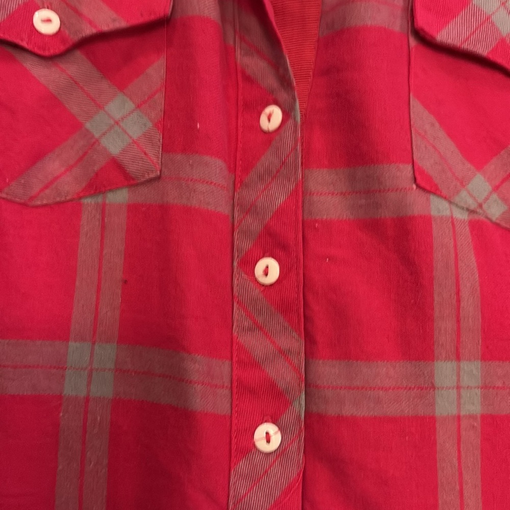 Sundance Plaid Flannel Button Down Shirt - Picture 3 of 8